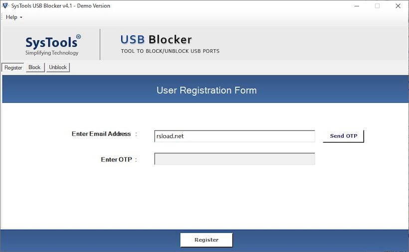 SysTools USB Blocker 